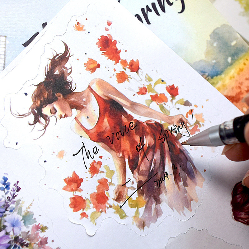 Vintage Scrapbooking Journaling Sticker Book Vol.5