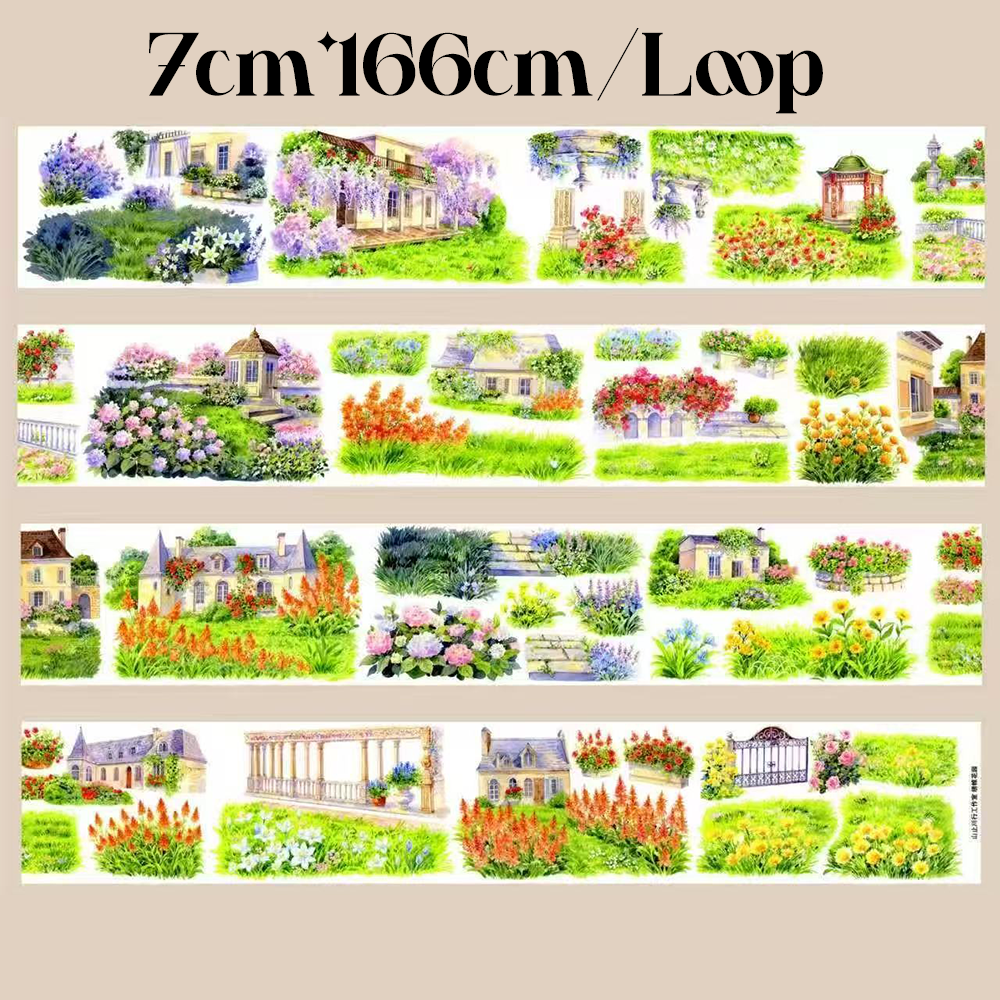 【SZCX】Beautiful Garden Landscape PET Tape