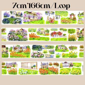 【SZCX】Beautiful Garden Landscape PET Tape