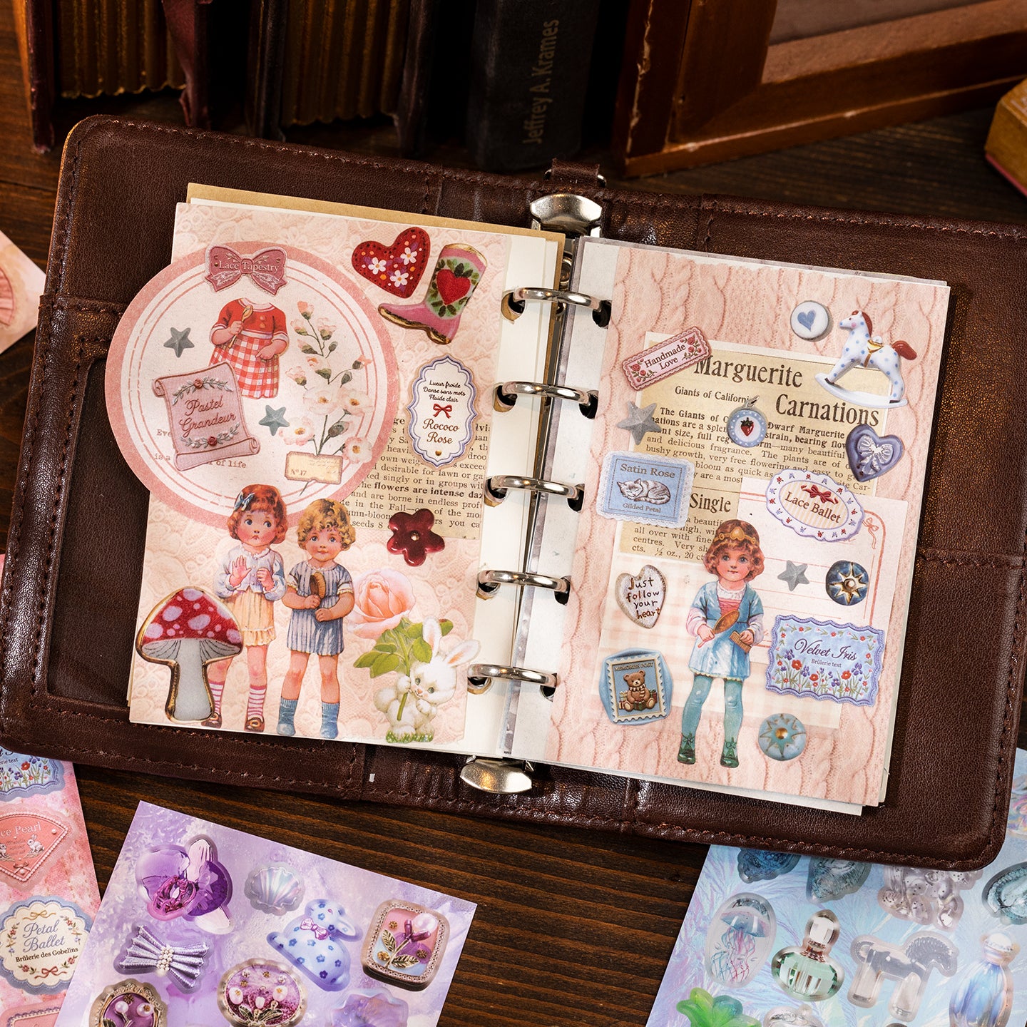 Museum Collection Series Sticker Book For Scrapbooking and Journaling | MOOBOOM