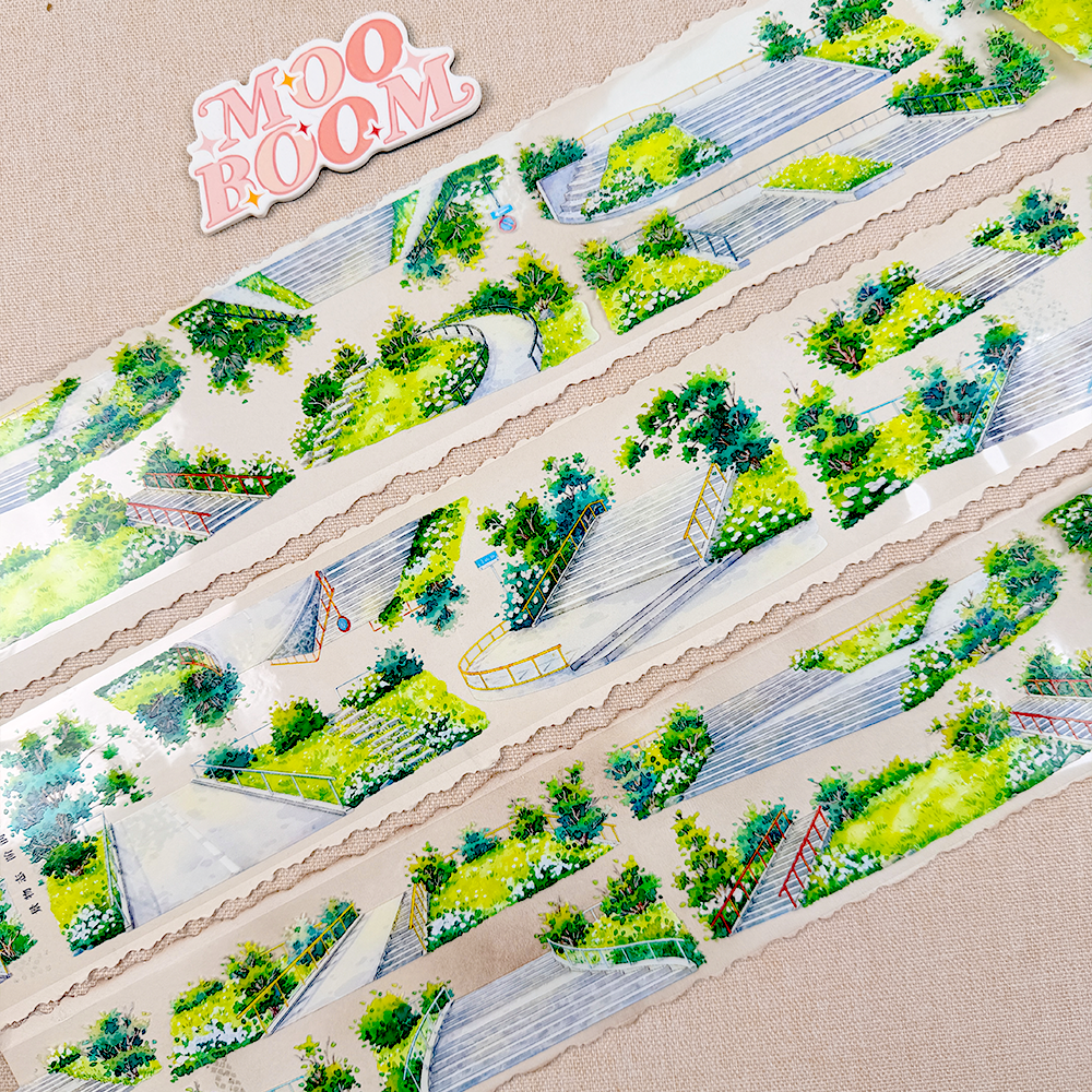 【ZERO】Green Steps Landscape PET Tape