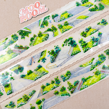 【ZERO】Green Steps Landscape PET Tape