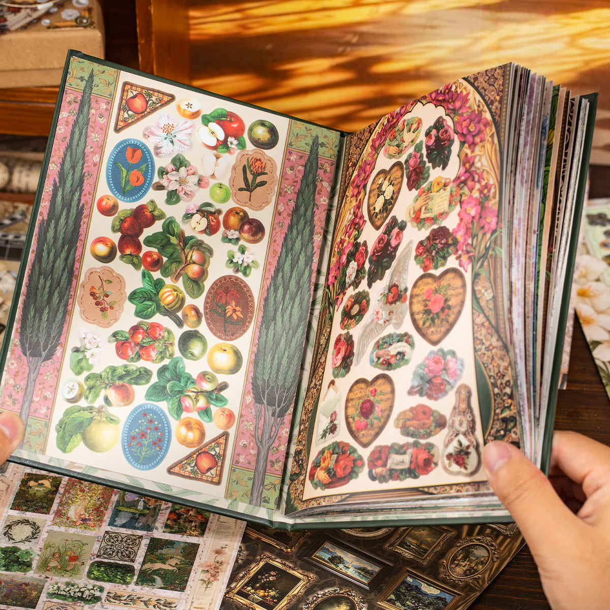 Vintage Treasury Pre-cut Sticker Book