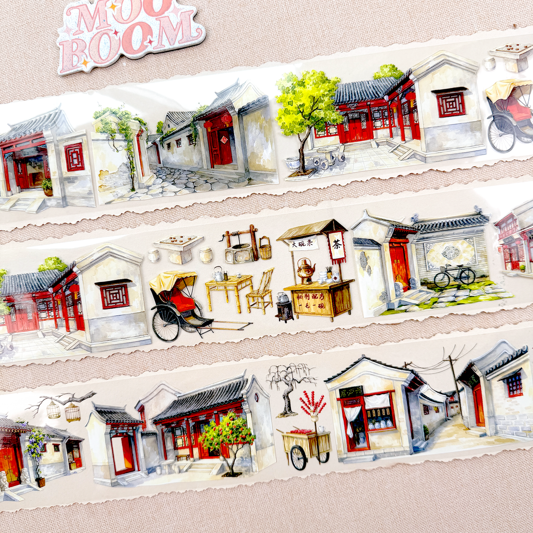 【BOBOYU】Old neighborhood Landscape Tape