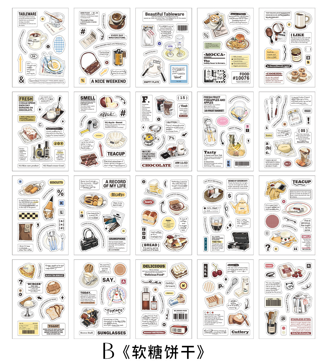 Life Trajectory Pre-cut PET Sticker Book