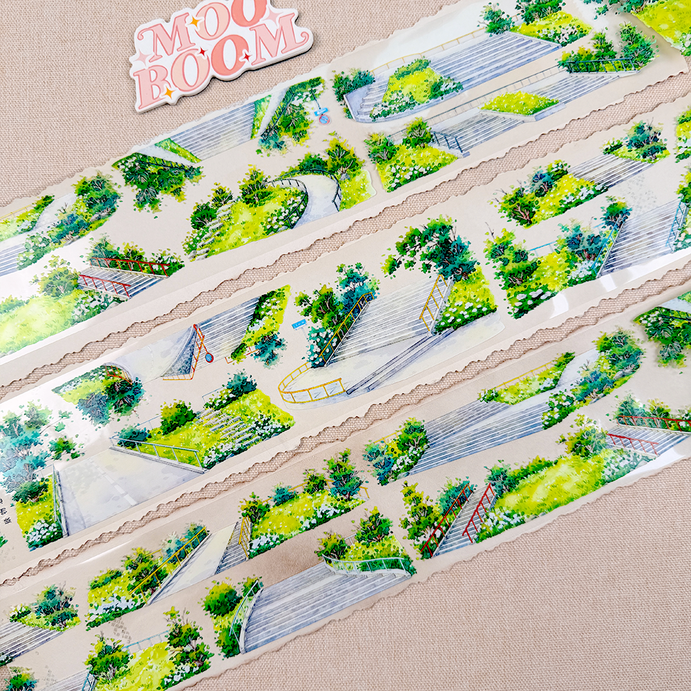 【ZERO】Green Steps Landscape PET Tape