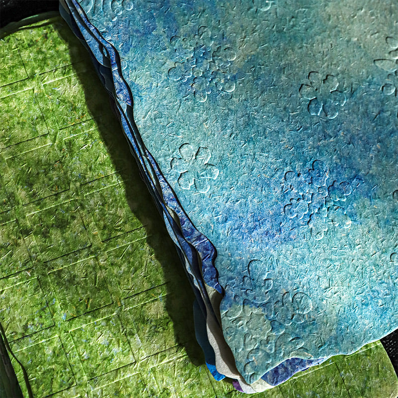 Embossed Printed Scrapbooking Paper