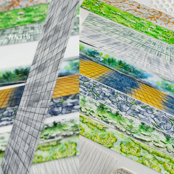 【BOBOYU】Two Styles of Floor Tile Landscaping Tape