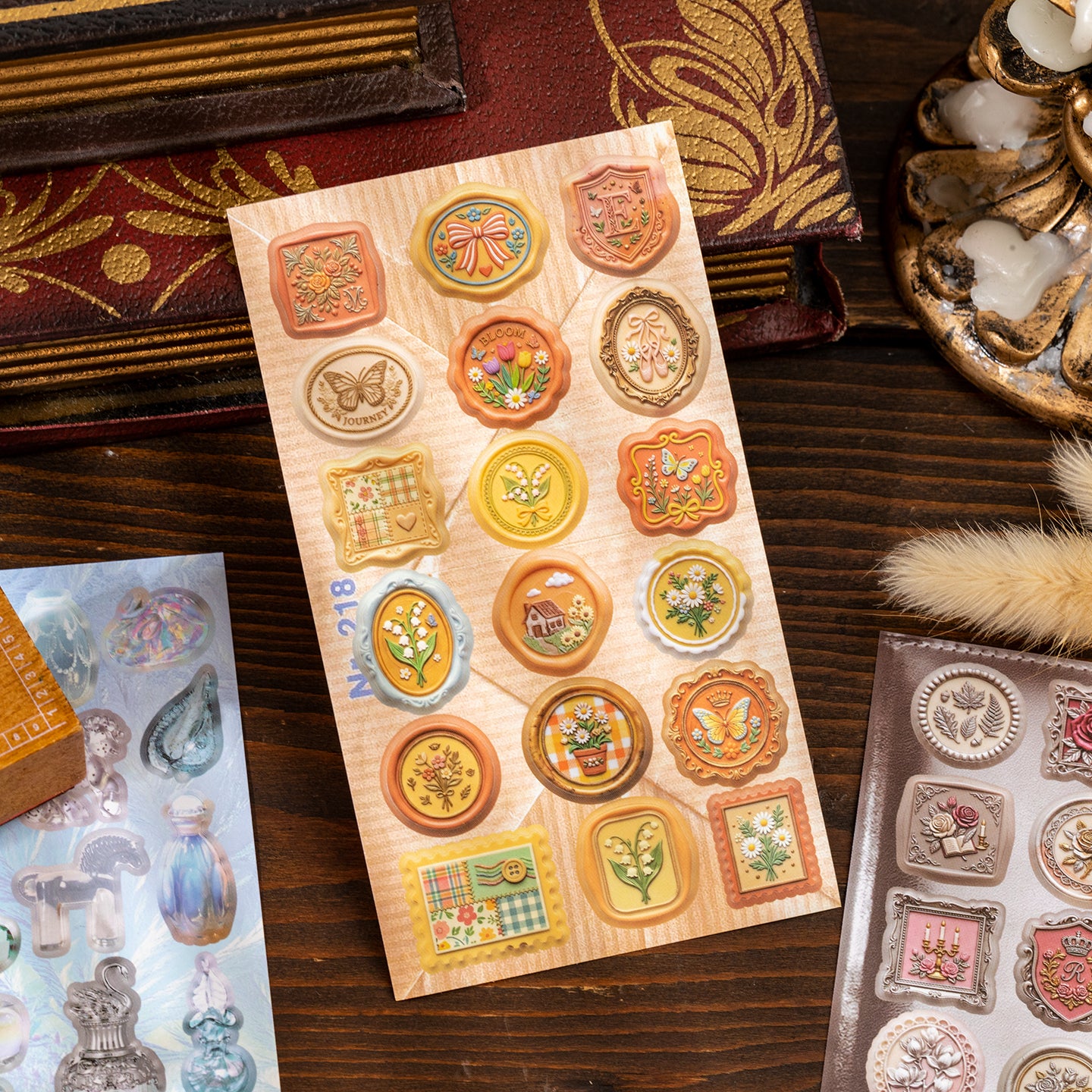 Museum Collection Series Sticker Book For Scrapbooking and Journaling | MOOBOOM