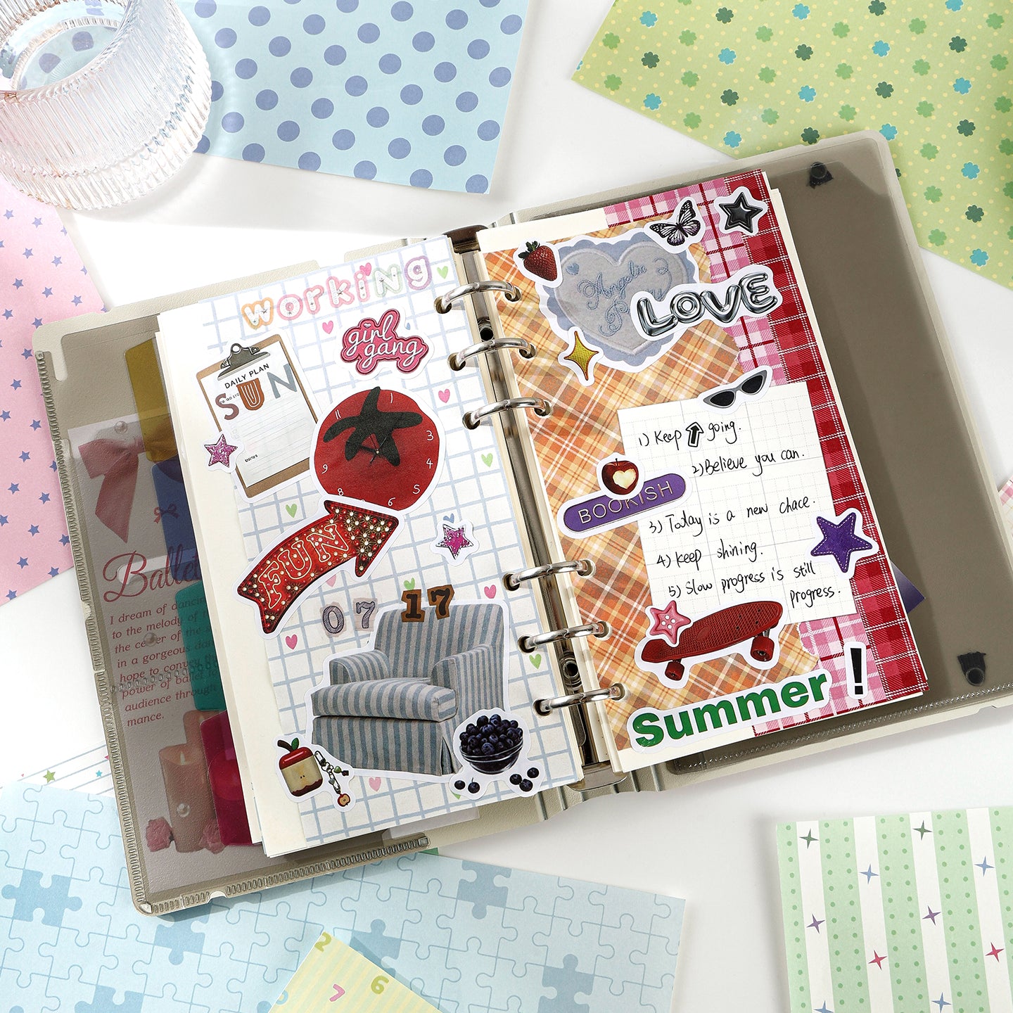 Secrets Among Papers Scrapbooking Paper Book