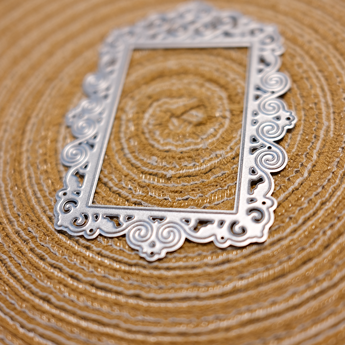 Square lace Frame Metal Cutting Die Set