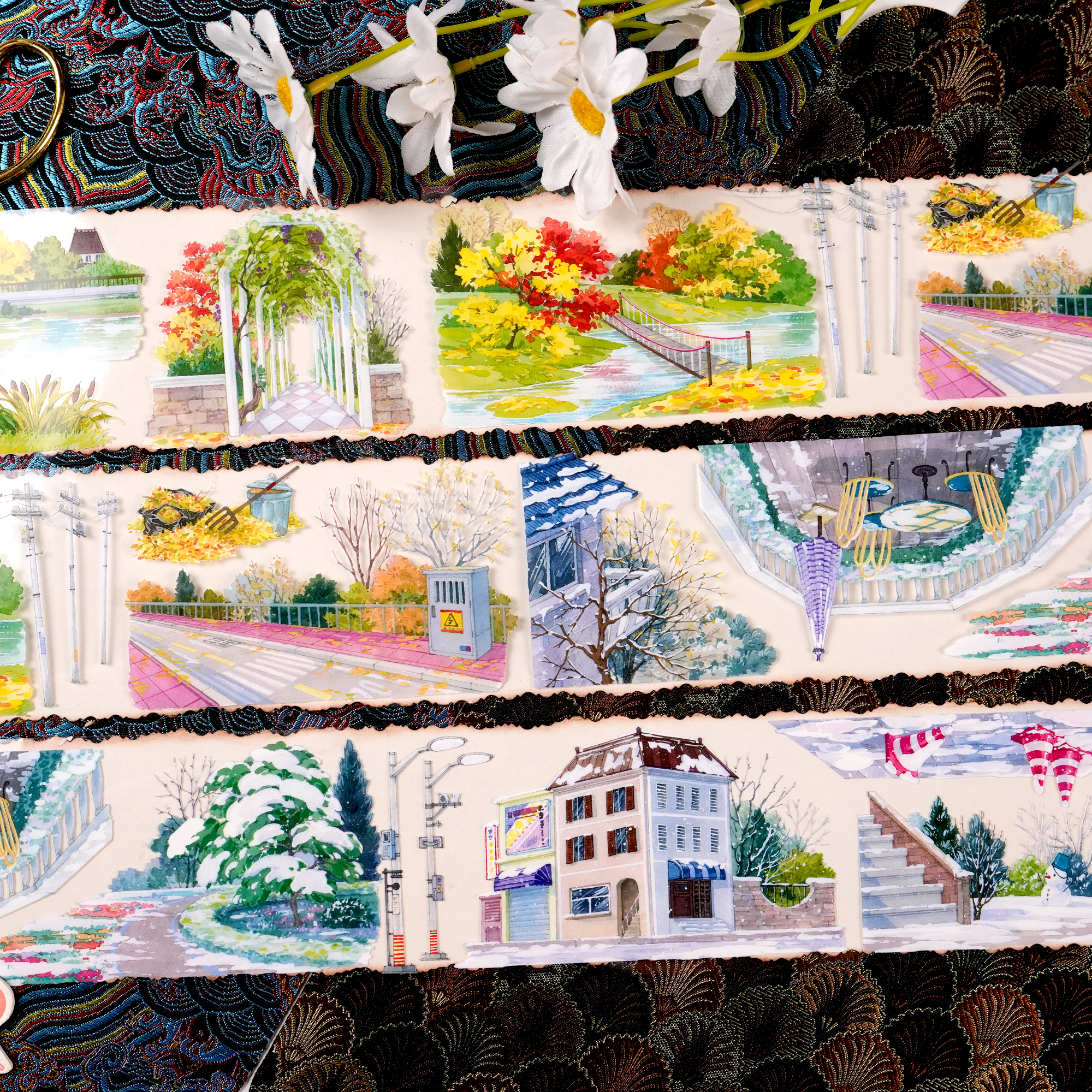 【XT】Autumn-Winter Scenery Landscaping Tape
