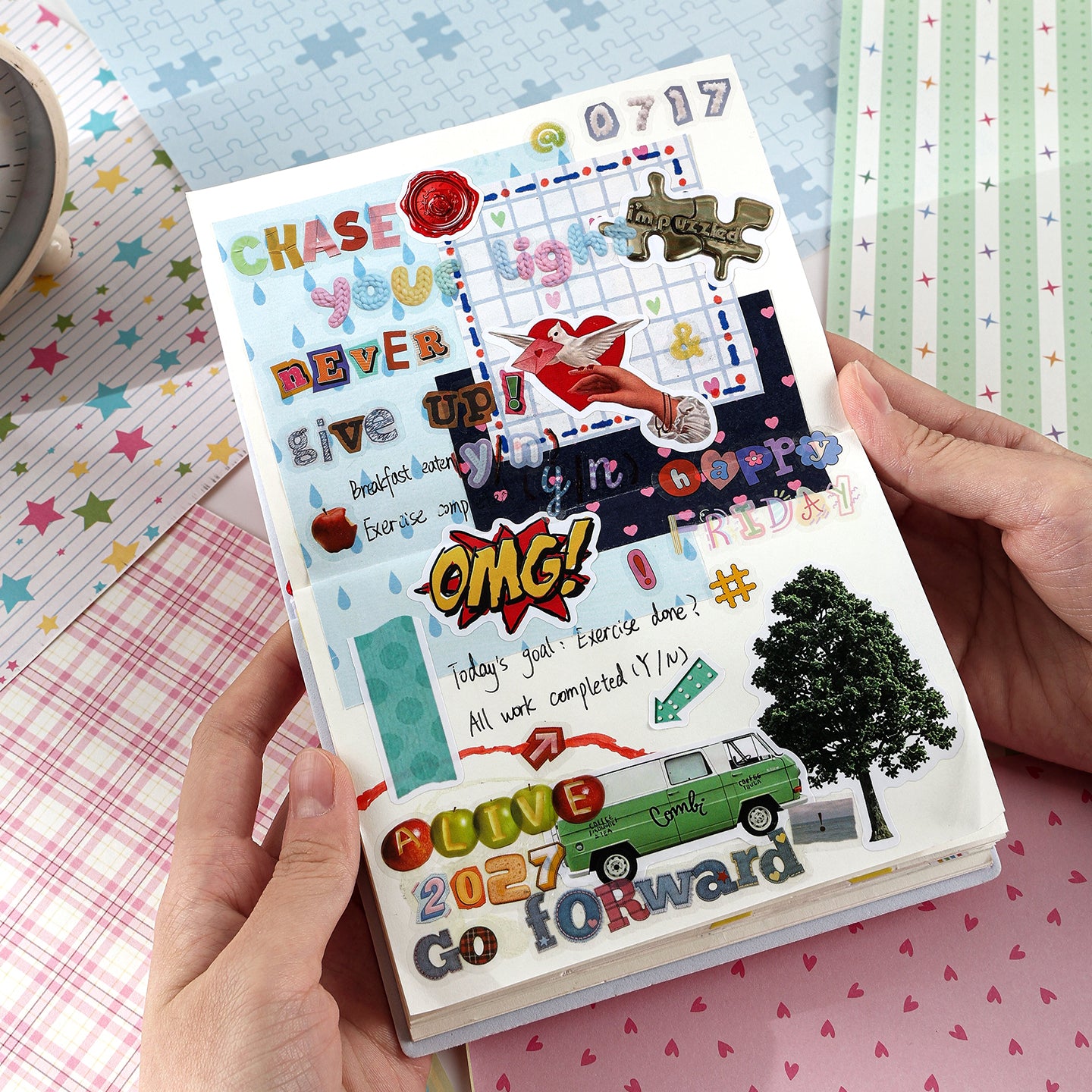 Secrets Among Papers Scrapbooking Paper Book