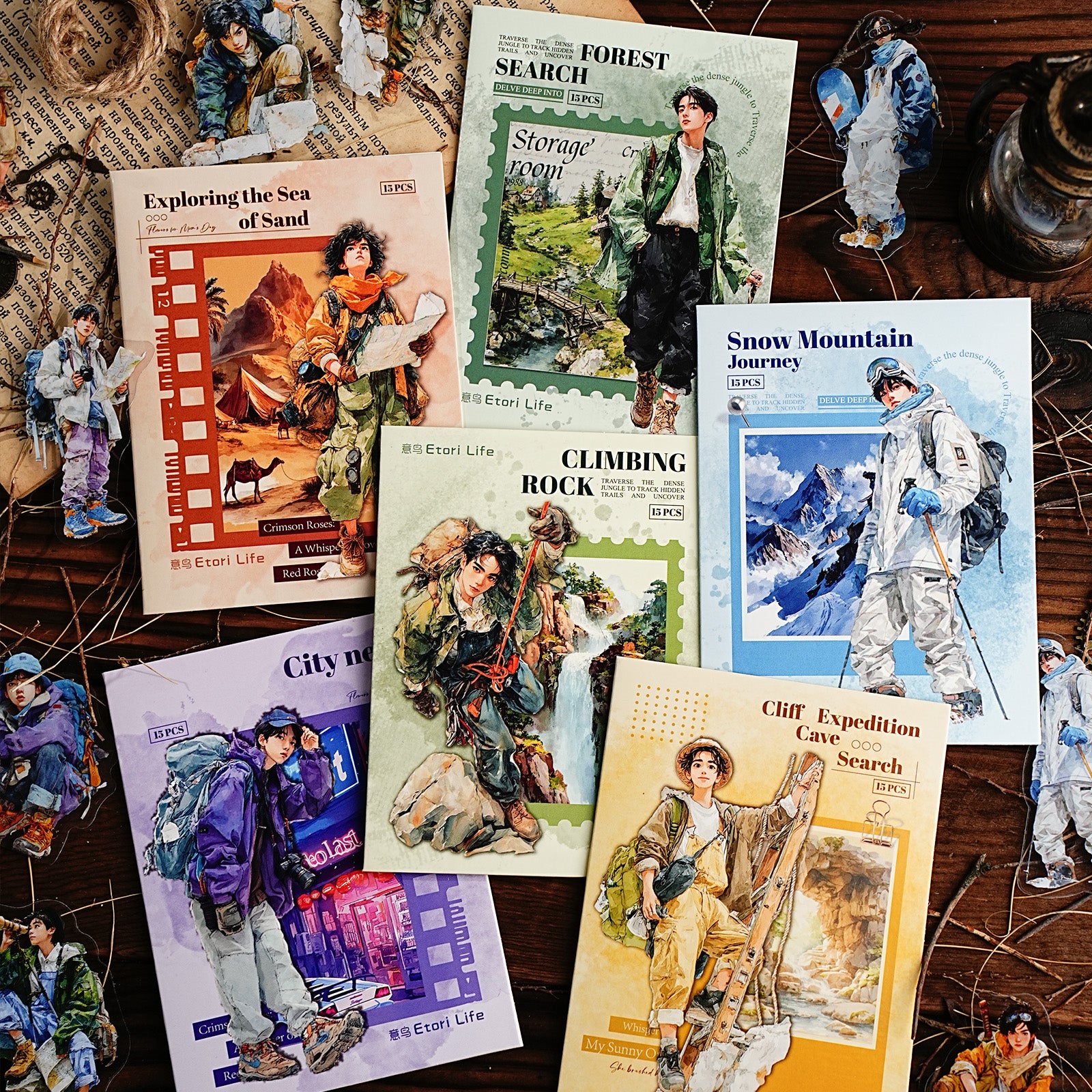 Adventure Journey Boy Character Sticker