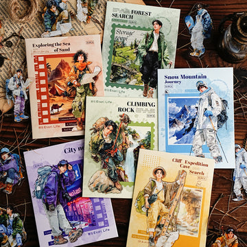 Adventure Journey Boy Character Sticker