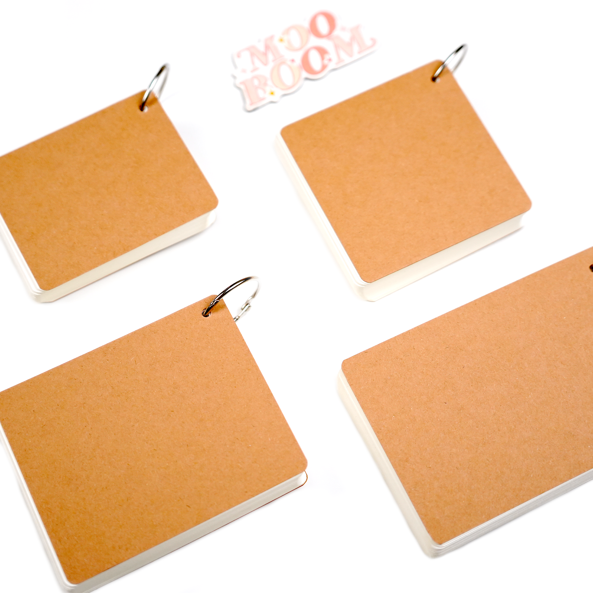 White Writable Punch Card & Metal Ring
