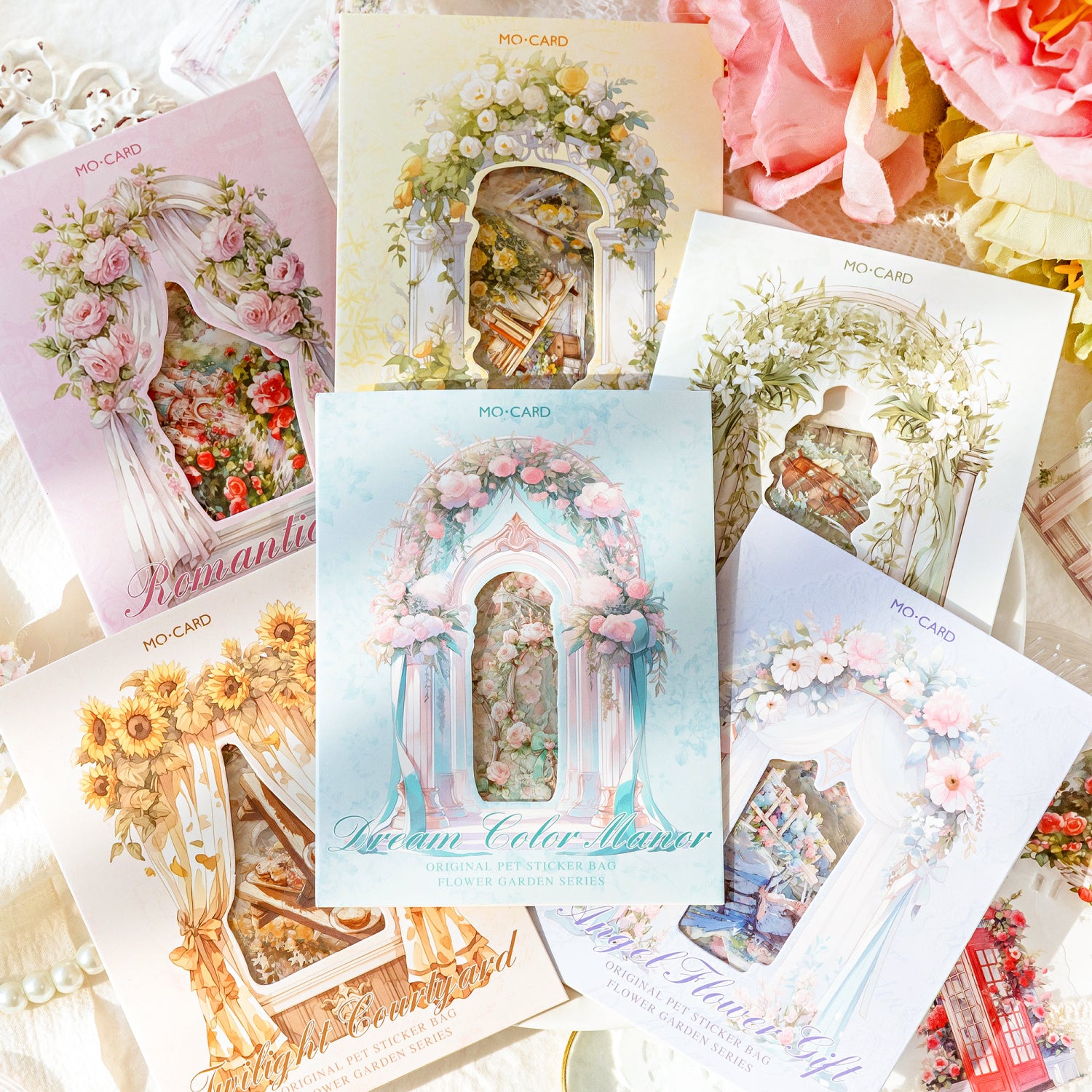 Flower Garden Scrapbooking Journaling PET Sticker