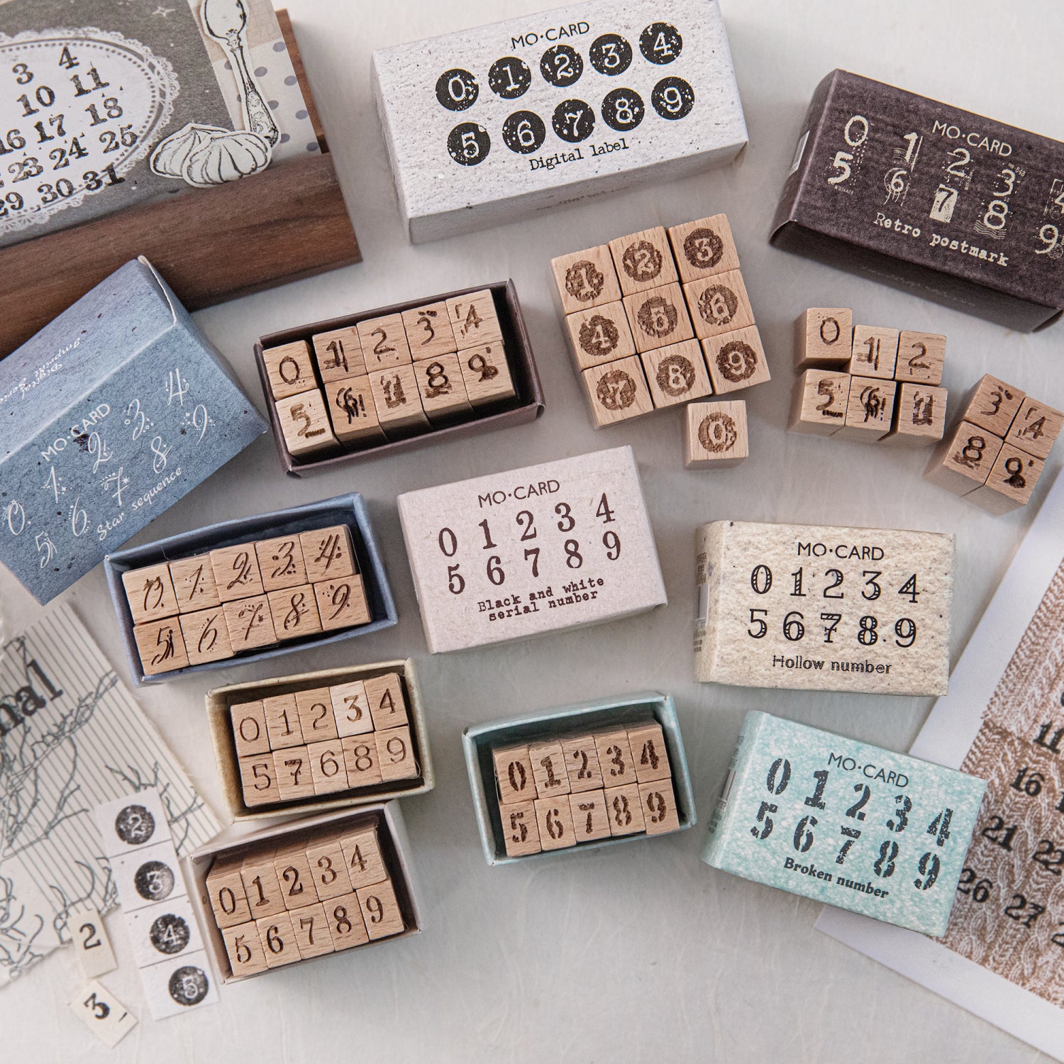 Digital Beech Wood Stamps