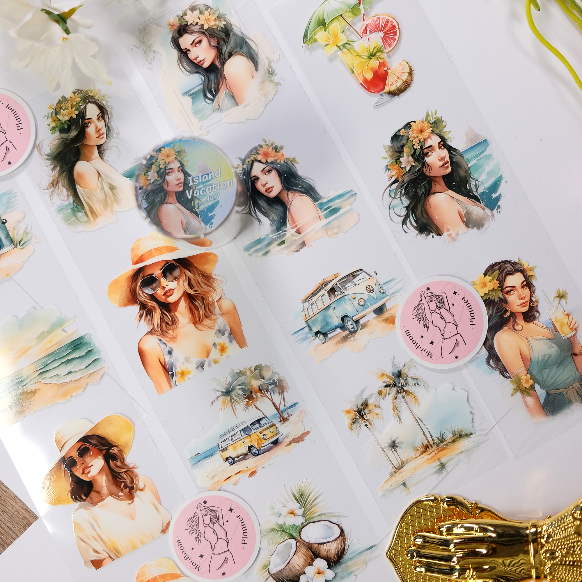 Island Vacation PET Tape | MOOBOOM Design