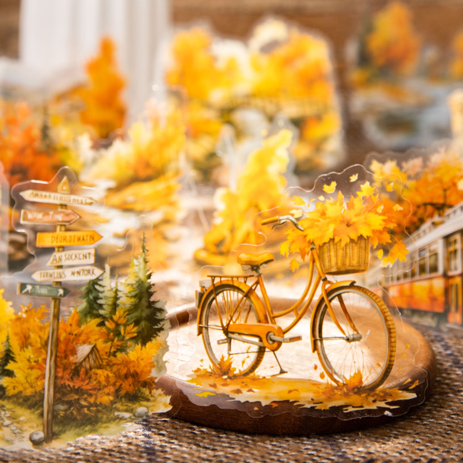 Scenery Faraway Scrapbooking PET Sticker