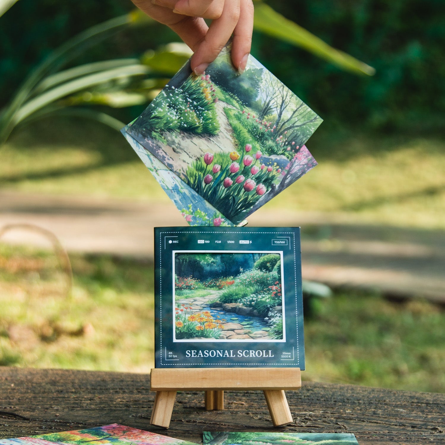 Season Scroll Scrapbooking Paper