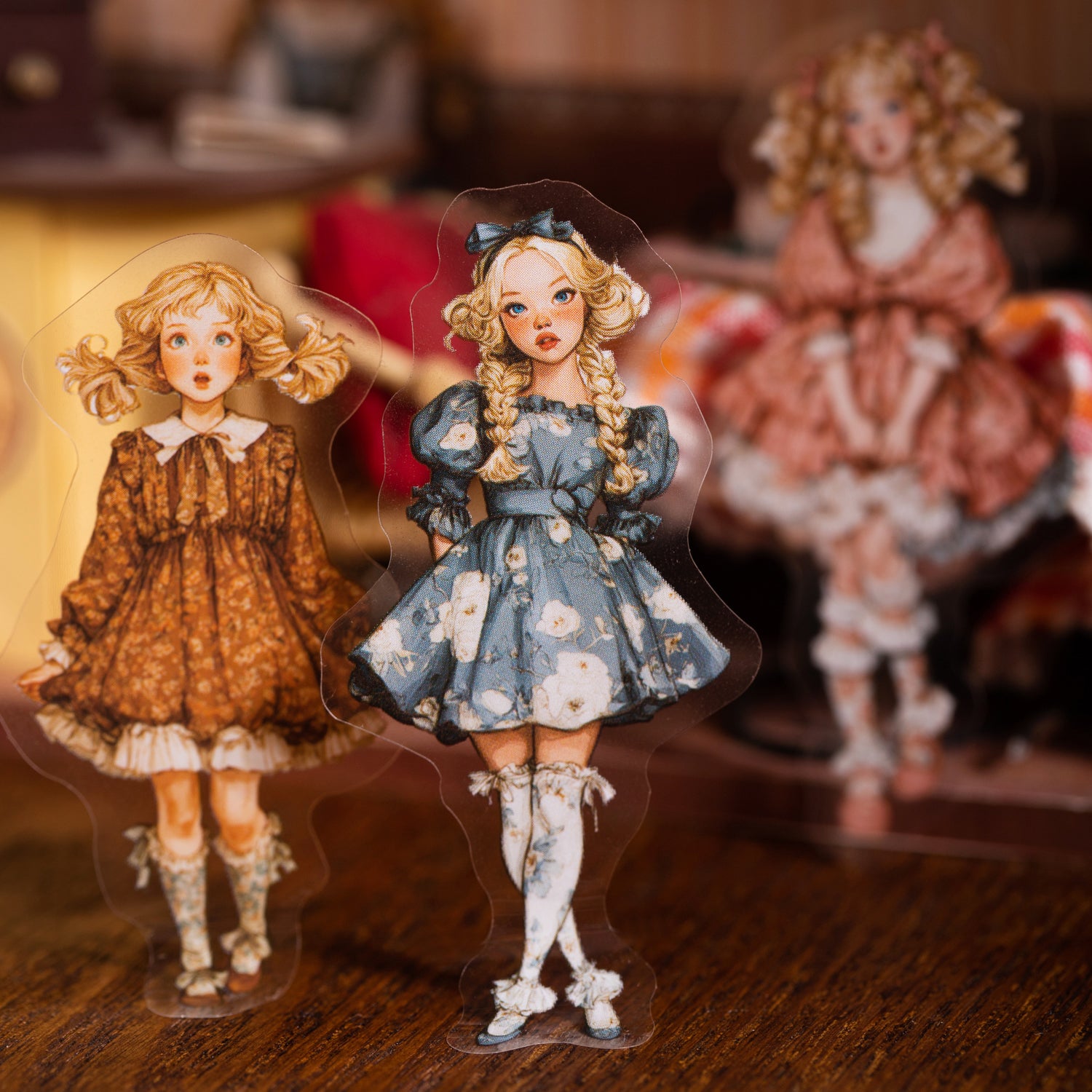Sweet Style Lolita Girl Character Theme Stickers for journaling and scrapbooking