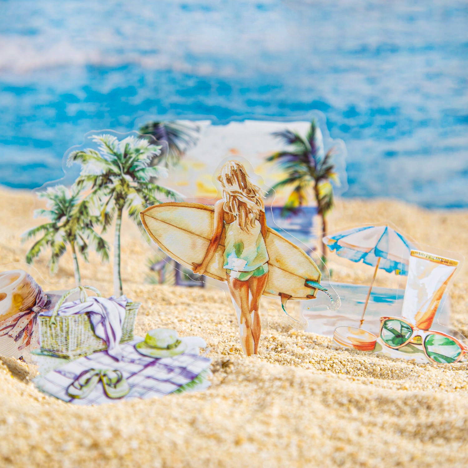 Romantic Travel Diary Sticker