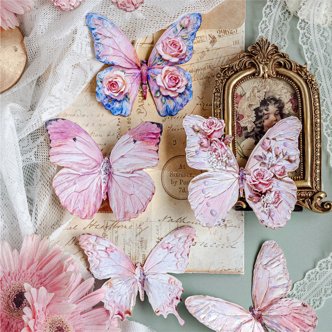 Monet's Butterfly Poetry Series Sticker