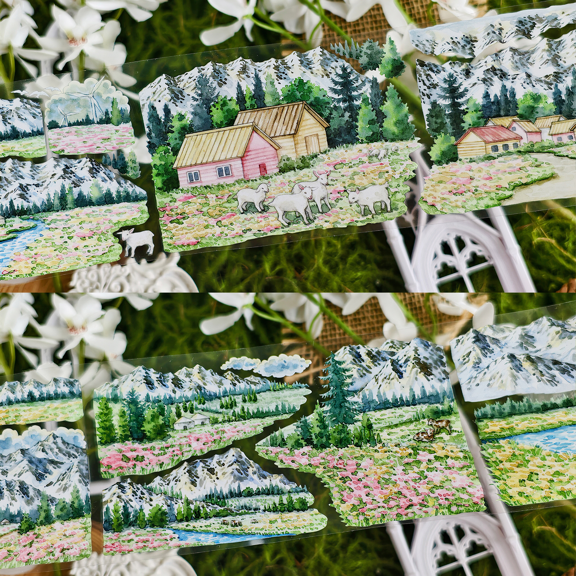 【BOBOYU】Pastoral Song of a Snowy City Landscaping Tape