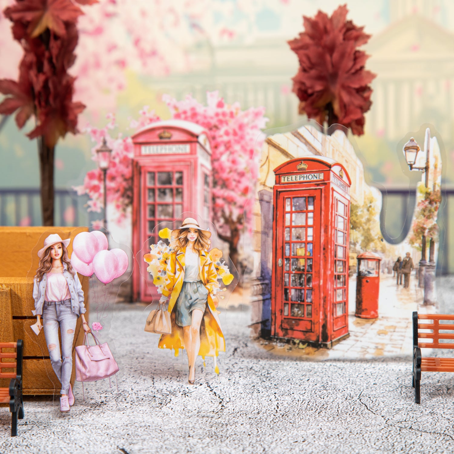 Telephone Booth PET Sticker