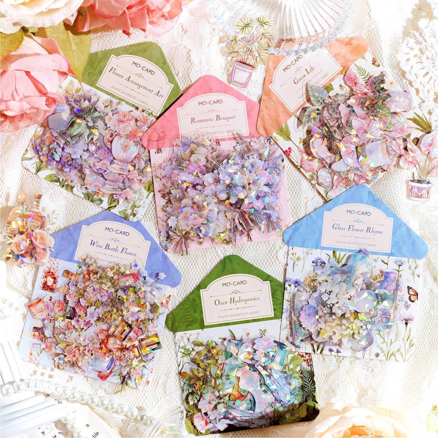 Botanical Aesthetic Flower PET Sticker