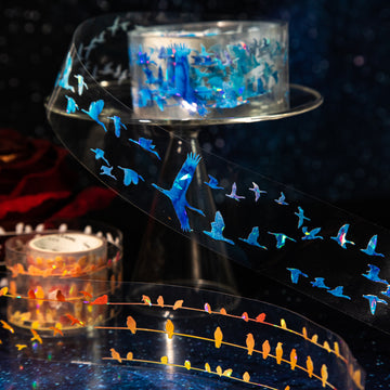 Flying Birds are Hazy PET Tape