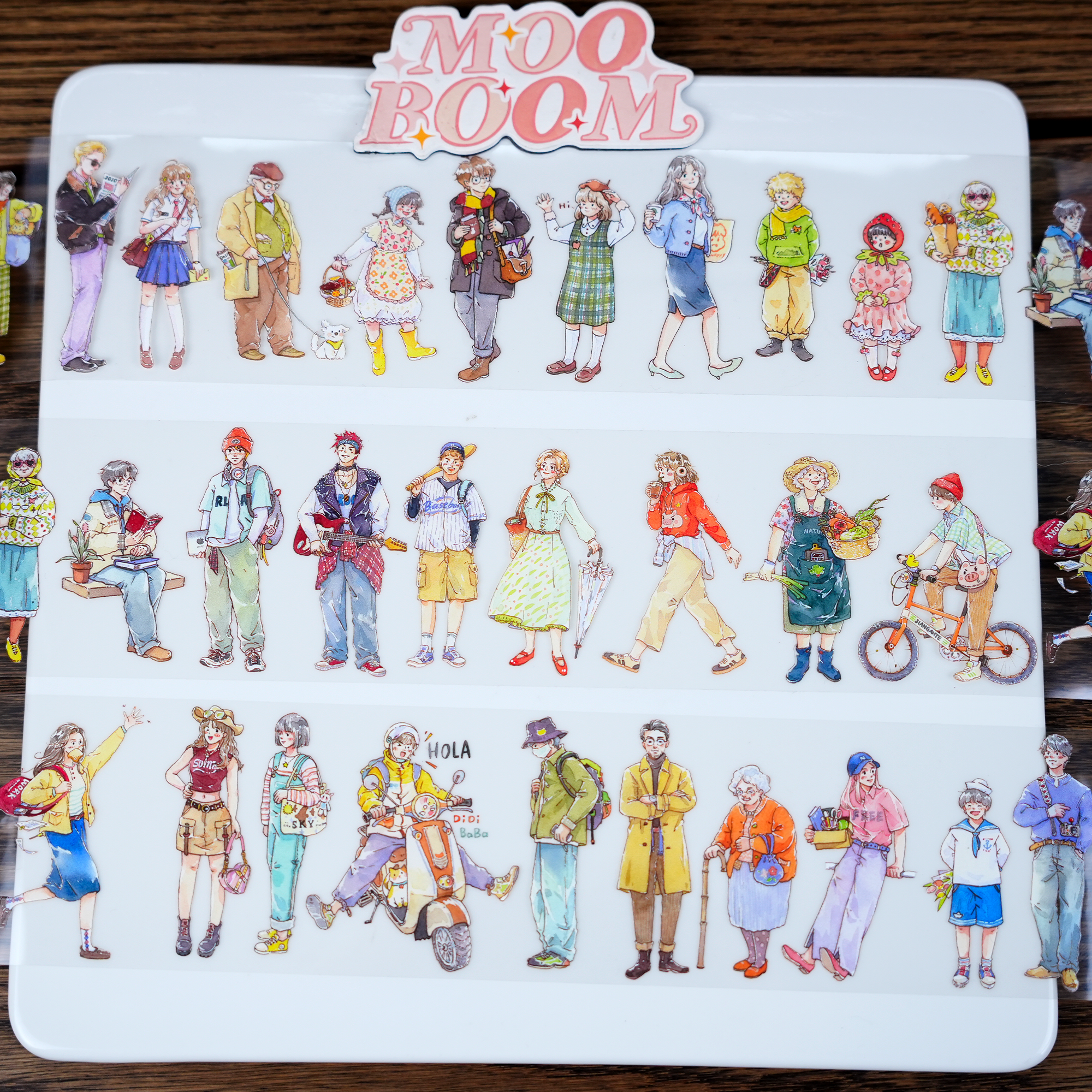 MOOD Modern Character PET Tape (6.5cm x 81cm)