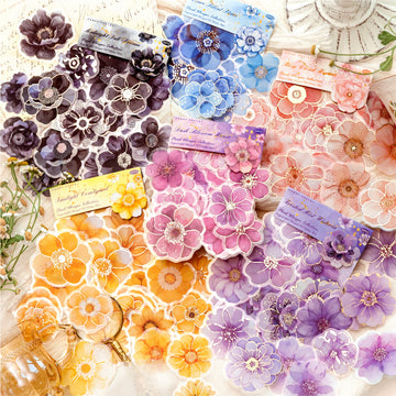 Whispers of Blossoms Flower PET Sticker