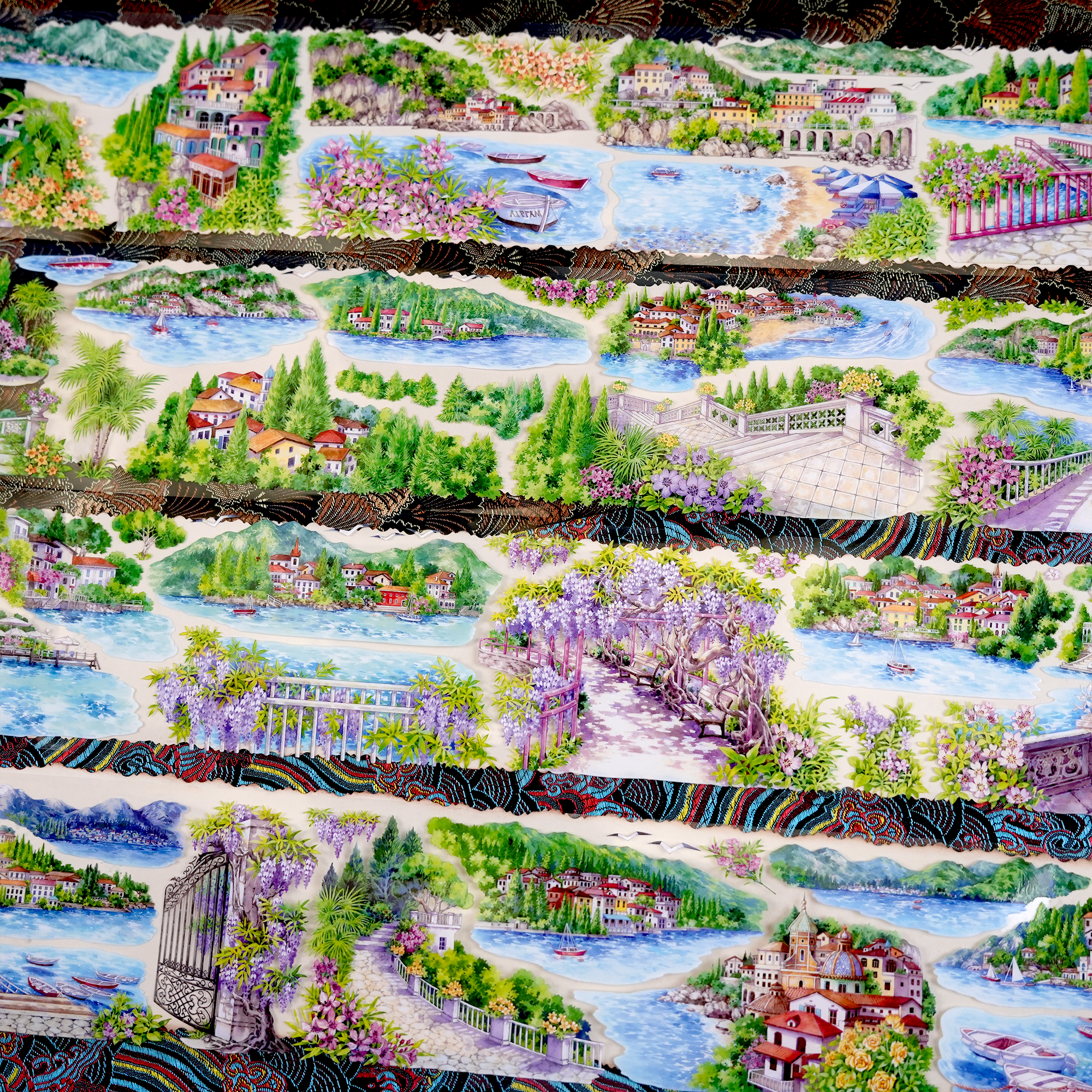 【Paper Domain】Mountain Town Landscaping PET Tape (8.5cm*5M)