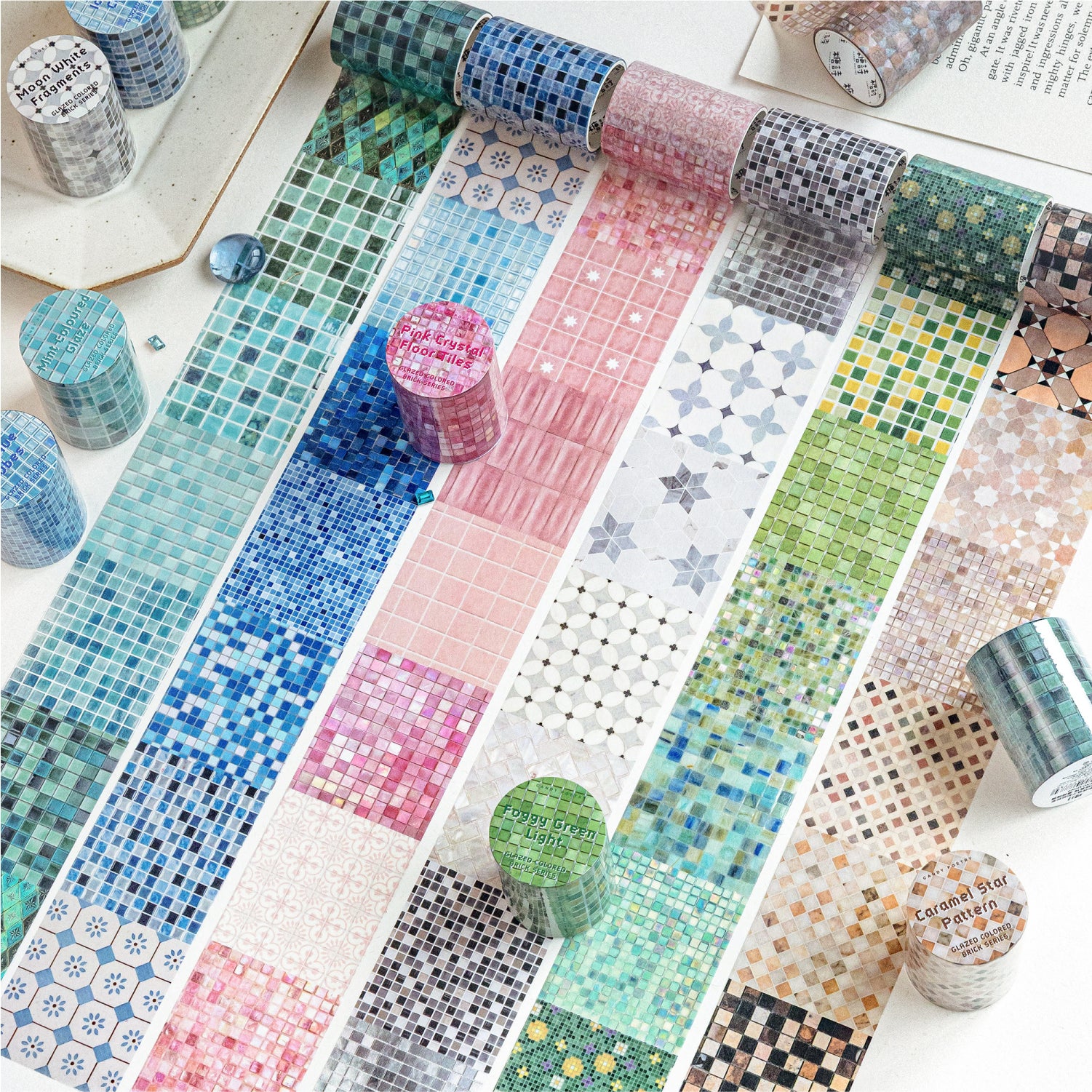 Glazed Colorful Tiles Washi Tape