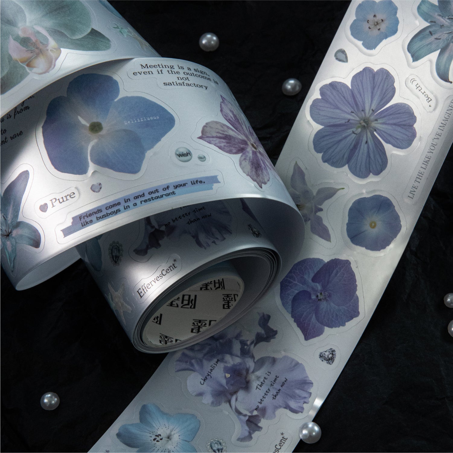 Flower meaning to be continued PET Tape