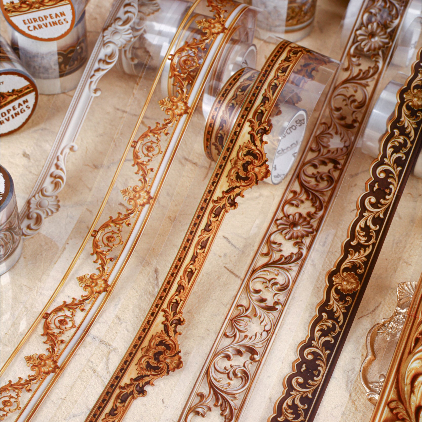 European Carved Patterns PET Tape
