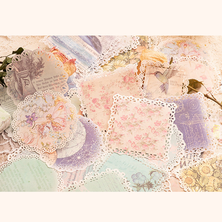 Light Vintage Lace Hollow Paper 20pcs