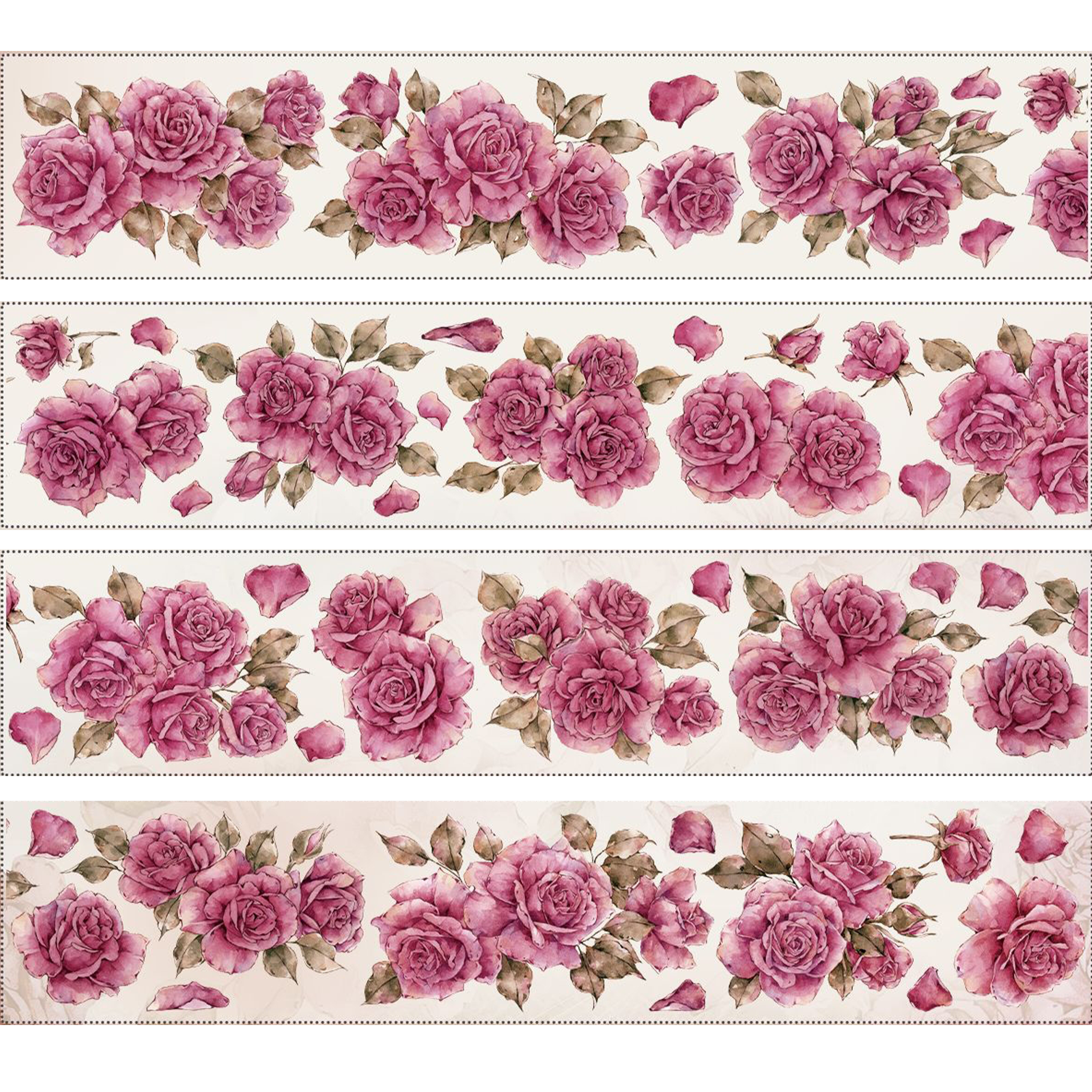 Pink Flower PET Tape (5.5cm*100cm）