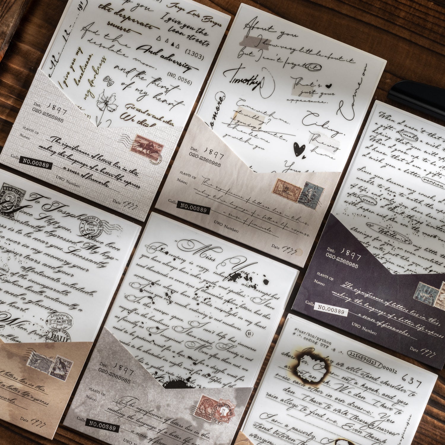 One Page Love Letter Transfer Sticker