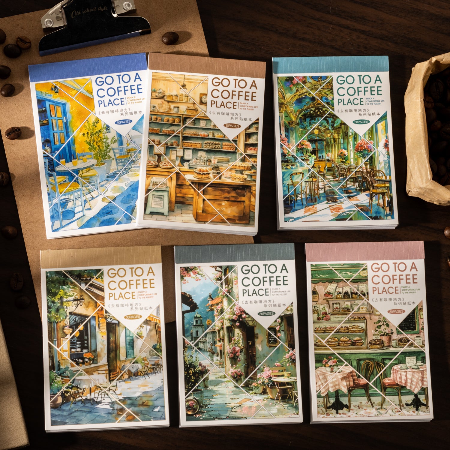 Go To a Coffee Place Sticker Book