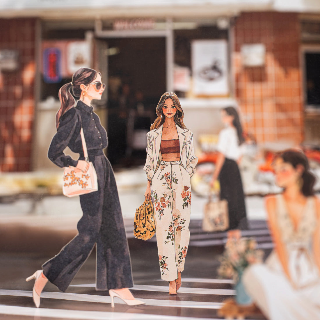 Urban Girl Paper Sticker