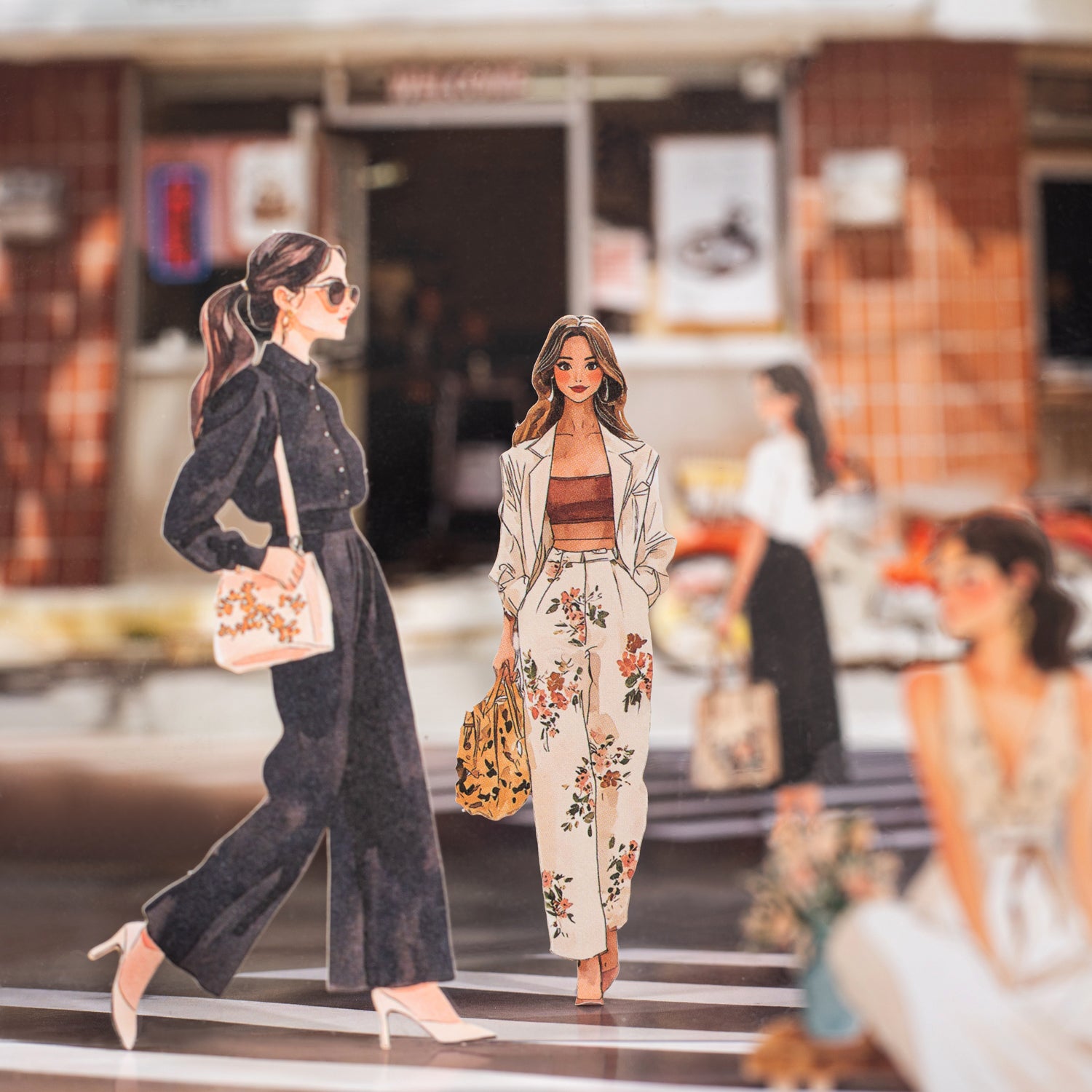 Urban Girl Paper Sticker