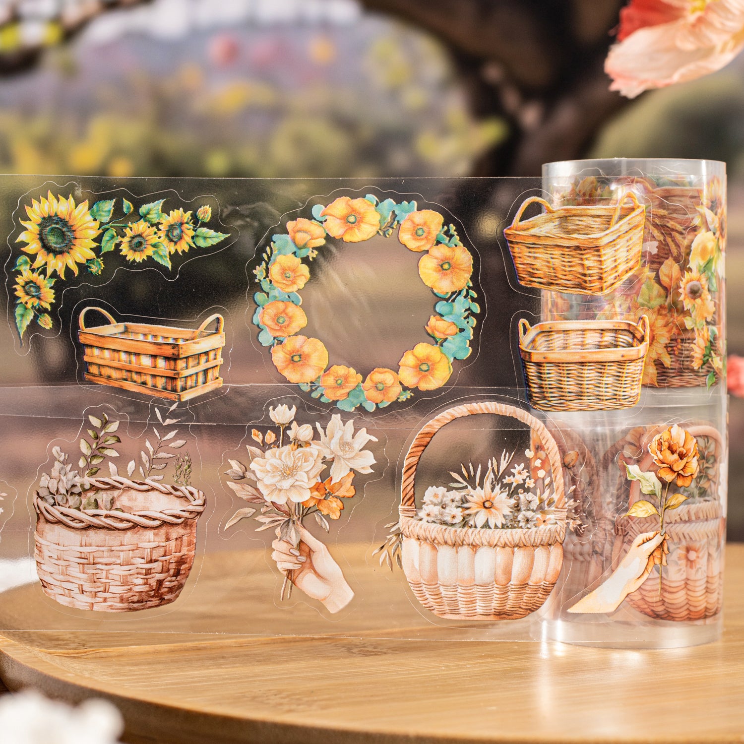 Flower Picking Season Pre-cut PET Tape