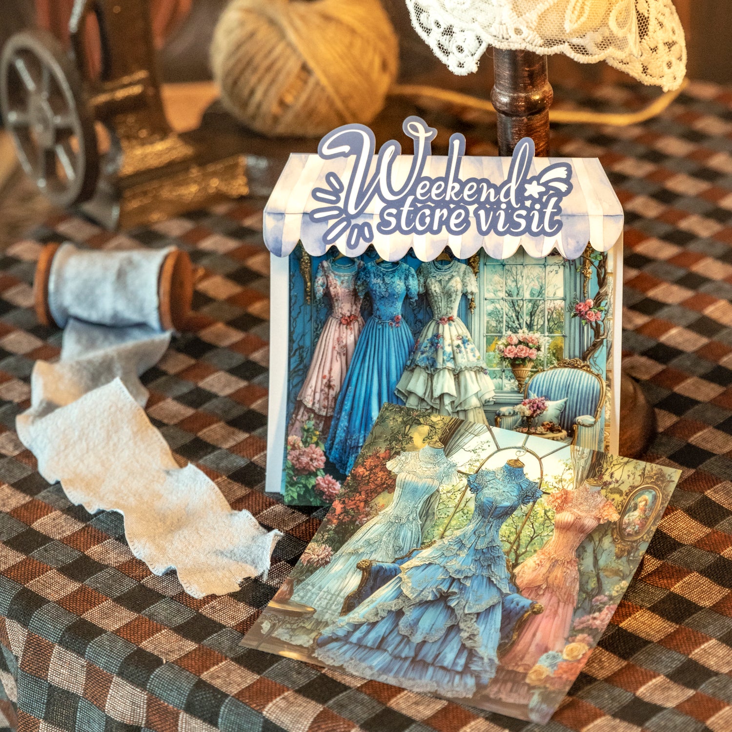 Weekend Shop Background PET Sticker