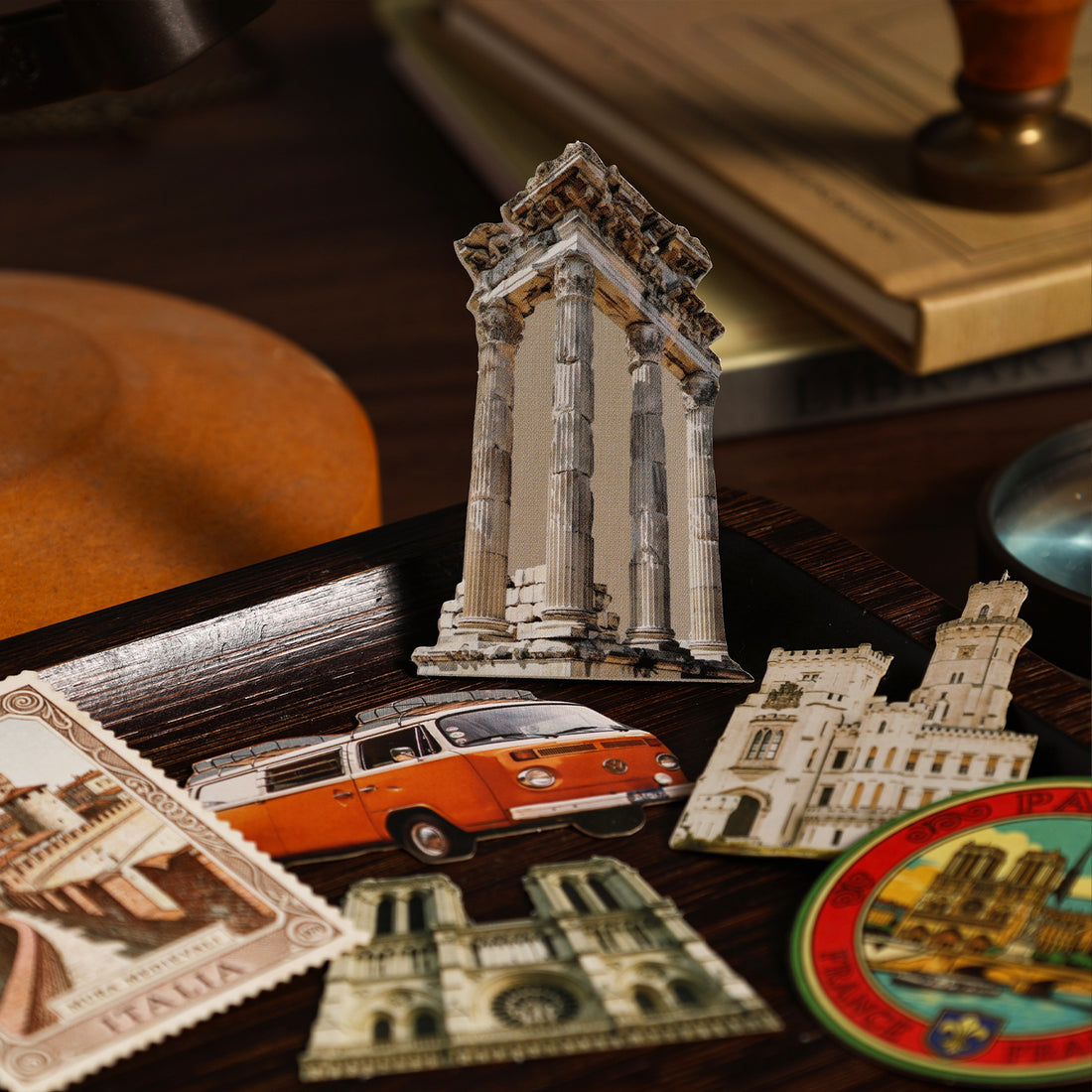 Medieval Architecture Paper Sticker