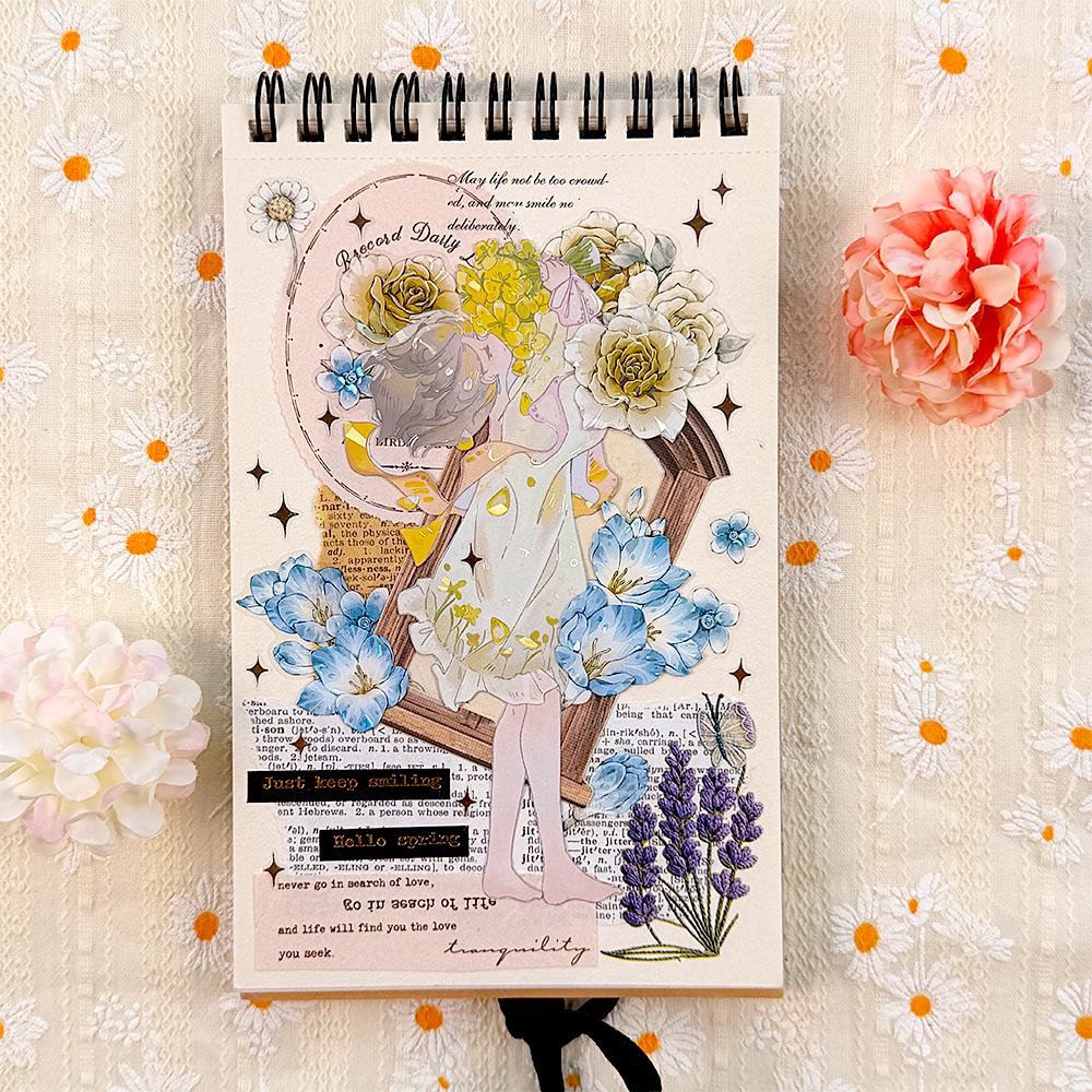 【MOOBOOM】Bouquet Girl Pre-cut Shell Light Foil PET Tape detail image 3