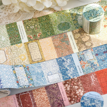 Vintage Floral Background Washi Tape