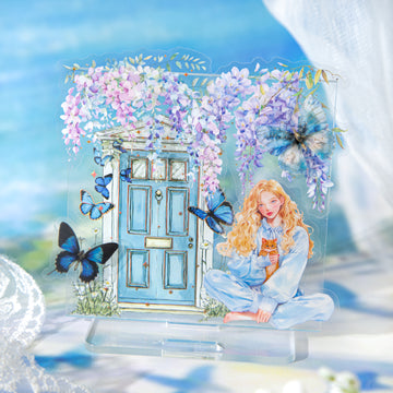 Butterfly dancing window PET Sticker